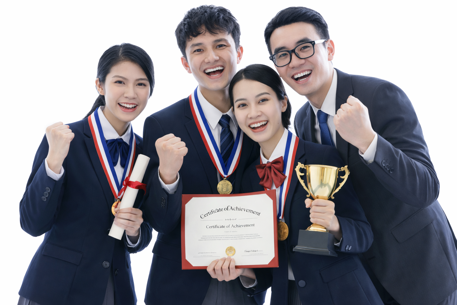 Siswa KarimLABS dengan sertifikat dan trofi - e-Raport Sekolah